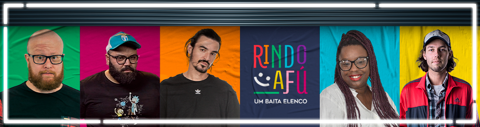 Capa RINDO A FU / UM BAITA ELENCO