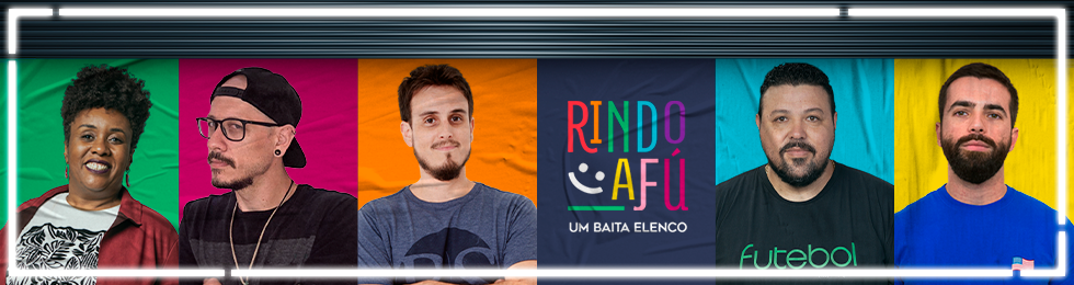 Capa RINDO A FU / UM BAITA ELENCO