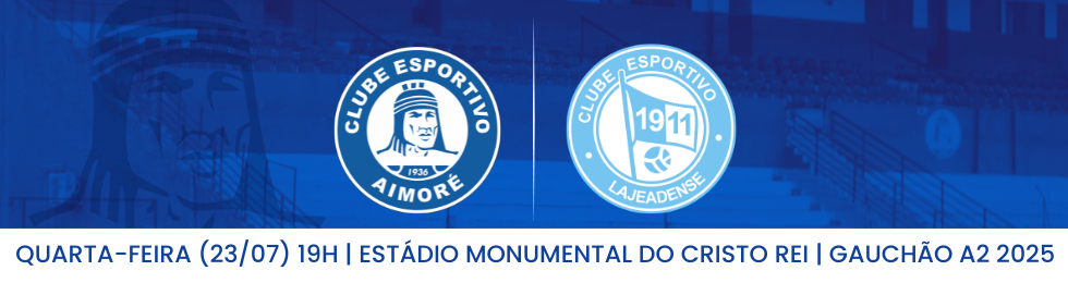 Capa AIMORÉ X LAJEADENSE  - GAUCHÃO SERIE A2 2025