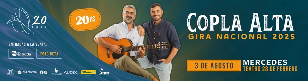 Capa GIRA NACIONAL COPLA ALTA 20 AÑOS · MERCEDES · 03/08