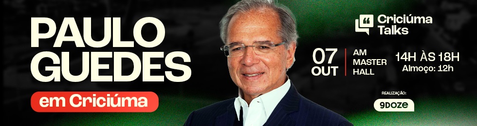 Capa CRICIÚMA TALKS COM PAULO GUEDES