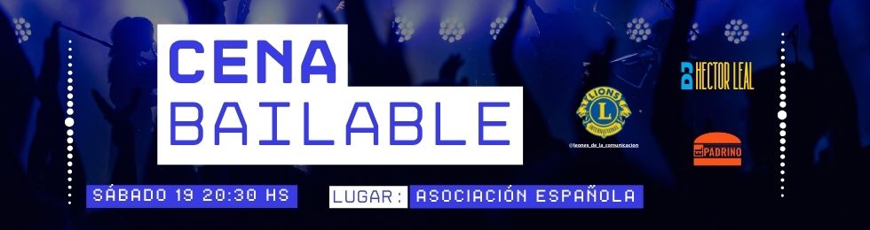 Capa CENA BAILABLE | 19 DE JULIO 2025