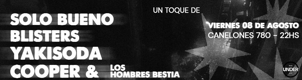 Capa SOLO BUENO BLISTERS YAKISODA Y COOPER & LOS HOMBRES BESTIA