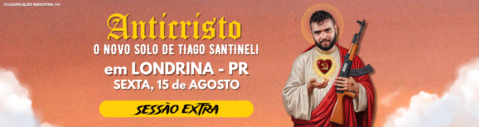 Capa SESSÃO EXTRA TIAGO SANTINELI - ANTICRISTO
