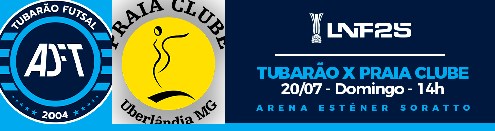 Capa TUBARÃO X PRAIA CLUBE