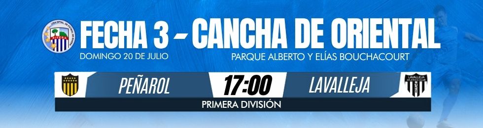 Capa 1A DIVISIóN COPAC | PEñAROL VS LAVALLEJA