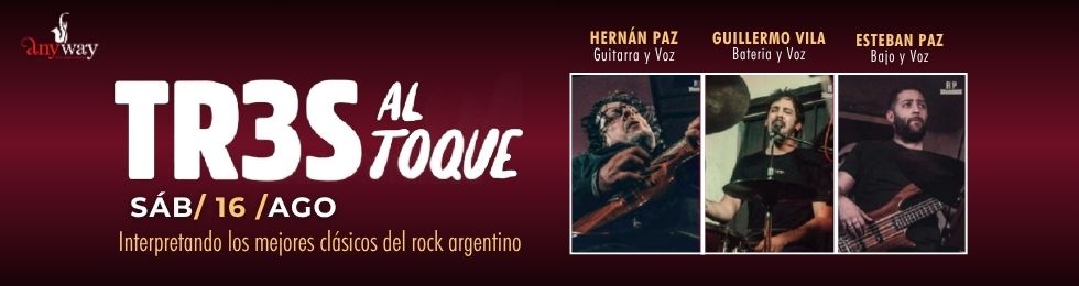 Capa TRES AL TOQUE | 16 AGOSTO | ANYWAY