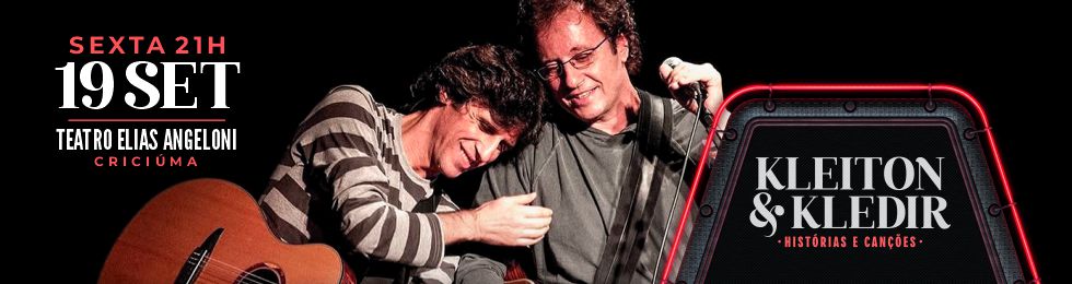 Capa KLEITON E KLEDIR NO TEATRO ELIAS ANGELONI