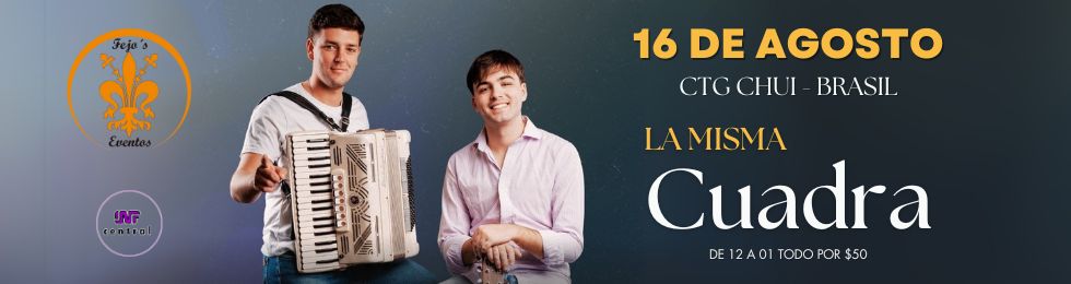 Capa 16/08 CHUY - FEJOS EVENTOS.