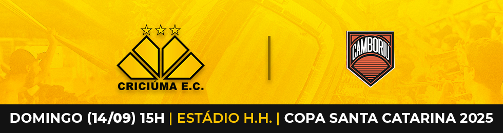 Capa CRICIÚMA X CAMBORIÚ / COPA SANTA CATARINA 2025