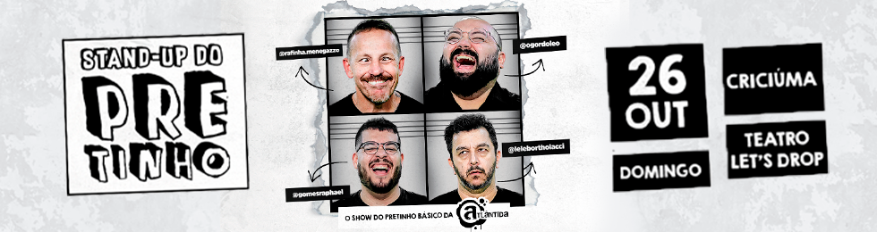 Capa STAND UP DO PRETINHO NO TEATRO LETS DROP