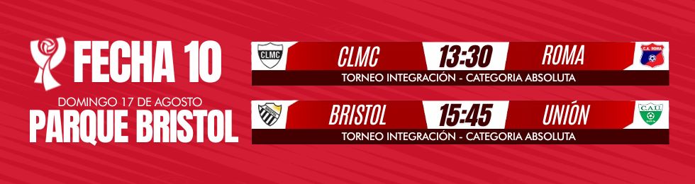 Capa C.L.M.C VS. ROMA - BRISTOL VS. UNIÓN | FECHA 10