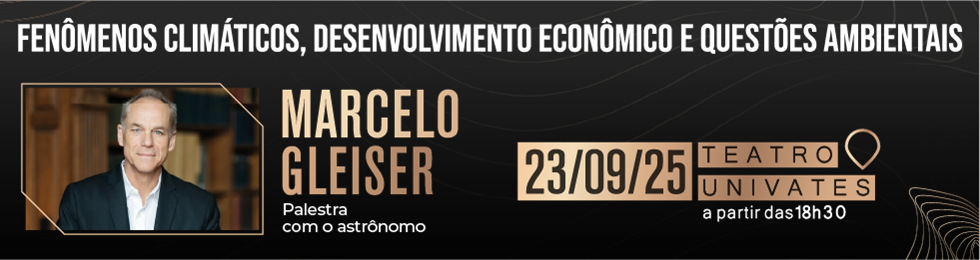 Capa PALESTRA MARCELO GLEISER /  FENôMENOS CLIMATICOS E DESENV. ECONôMICO