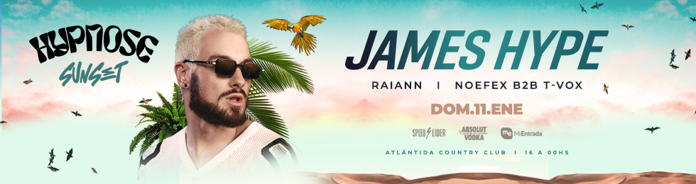 Capa JAMES HYPE EN URUGUAY | 11 DE ENERO 2026