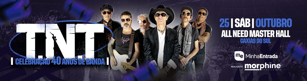Capa TNT - CELEBRANDO 40 ANOS DE BANDA - CAXIAS DO SUL