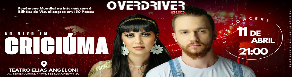Capa OVERDRIVER DUO - TOUR 10 ANOS