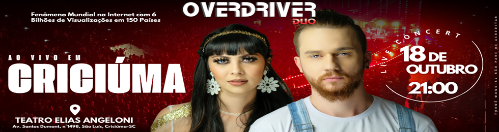 Capa OVERDRIVER DUO - TOUR 10 ANOS