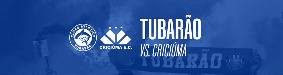 Capa TUBARÃO X CRICIÚMA / COPA SANTA CATARINA 2025