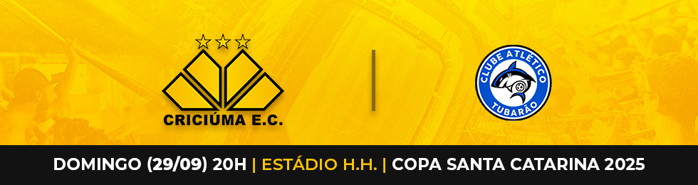 Capa CRICIUMA X TUBARAO / COPA SANTA CATARINA 2025
