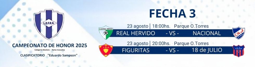 Capa FECHA 3 - LDFRN - 18 DE JULIO VS FIGURITAS