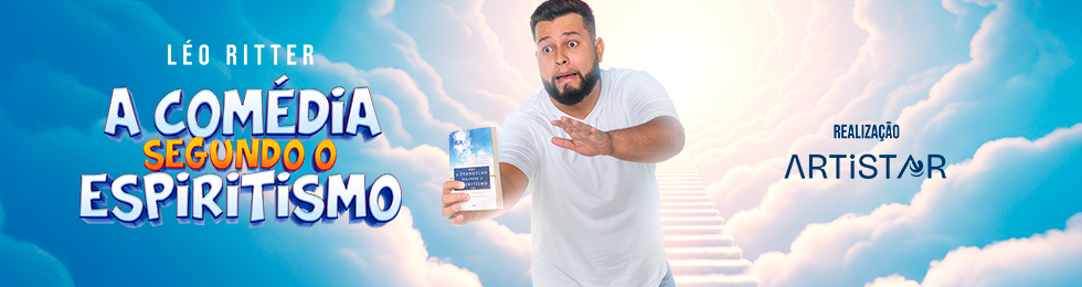 Capa LÉO RITTER EM: A COMÉDIA SEGUNDO O ESPIRITSMO / STAND UP COMEDY