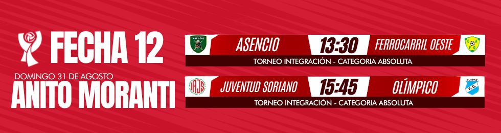 Capa ASENCIO VS. FERRO | JUVENTUD VS. OLÍMPICO | FECHA 12
