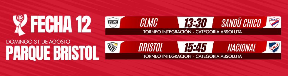 Capa C.L.M.C. VS. SANDÚ - BRISTOL VS. NACIONAL | FECHA 12