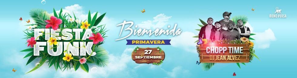 Capa FIESTA FUNK · EN MONO PERSA · 27 DE SEPTIEMBRE
