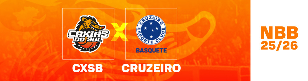 Capa CXSB X CRUZEIRO BASQUETE - NBB 2025 -2026