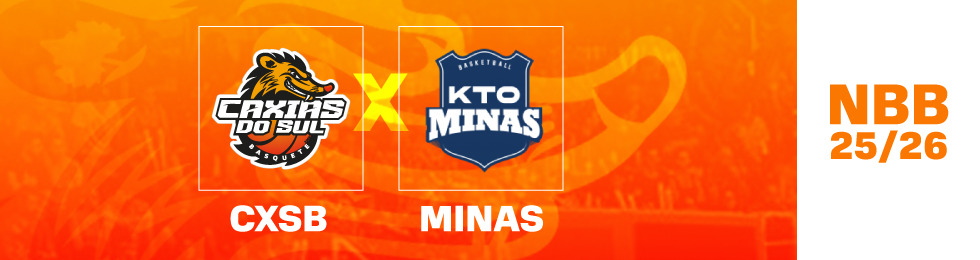 Capa CXSB X KTO MINAS - NBB 2025 - 2026