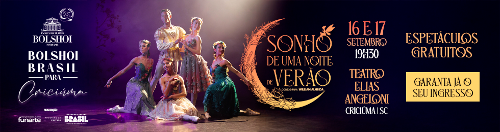Bolshoi Brasil no Teatro Elias Angeloni em Criciúma