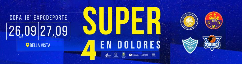 Capa SUPER 4 EN DOLORES, EN EL CLUB BELLA VISTA, COPA 18ª EXPODEP