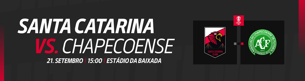 Capa SANTA CATARINA X CHAPECOENSE / COPA SANTA CATARINA 2025
