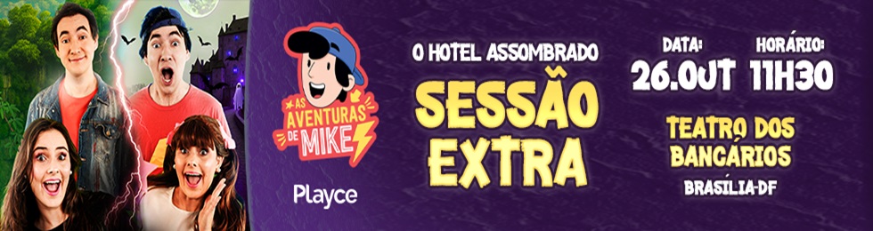 Capa SESSÃO EXTRA AS AVENTURAS DE MIKE - O HOTEL MAL ASSOMBRADO