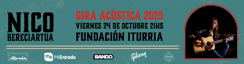 Capa NICO BERECIARTUA EN MONTEVIDEO | 24 DE OCTUBRE