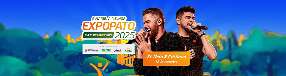 Capa ZÉ NETO E CRISTIANO - ARENA EXPOPATO 2025