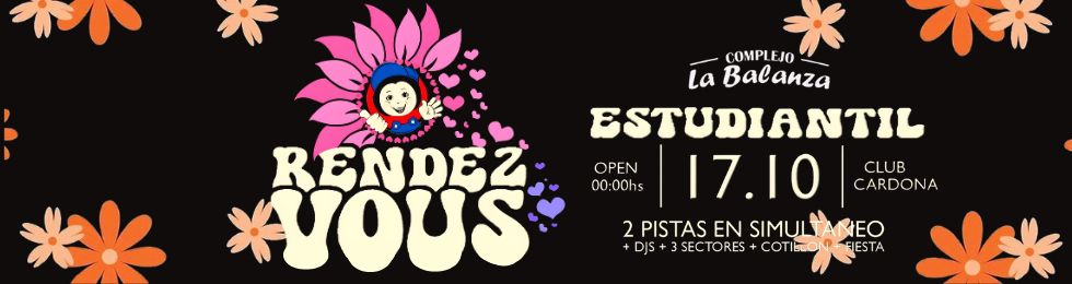 Capa VIERNES 17/10 FIESTA 54 RENDEZ VOUS ESTUDIANTIL