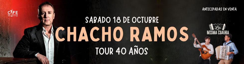 Capa CHACHO RAMOS · LA MISMA CUADRA · CAFÉ DEL BOSQUE  18.OCT