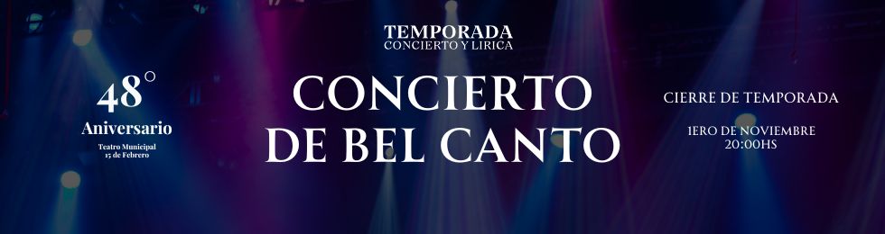 Capa CONCIERTO DE BEL CANTO 01 DE NOVIEMBRE 2025