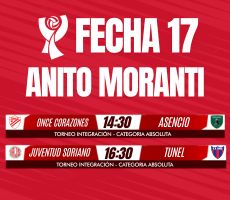 Miniatura FECHA 17 - ONCE CORAZONES VS ASENCIO / JUVENTUD SORIANO VS T