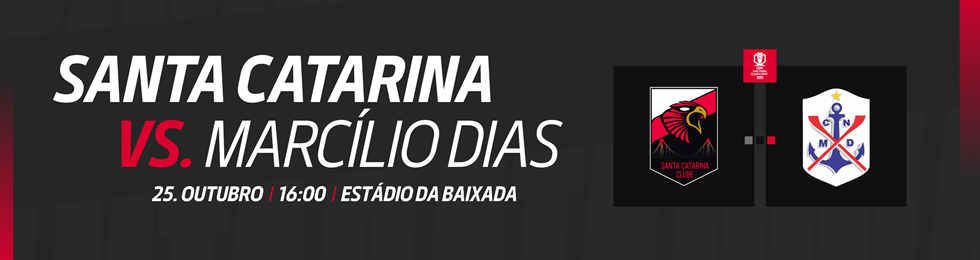 Capa SANTA CATARINA X MARCILIO DIAS / COPA SANTA CATARINA 2025
