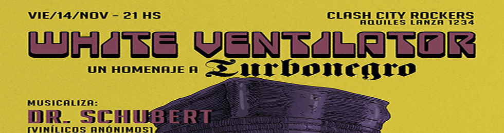 Capa WHITE VENTILATOR (HOMENAJE A TURBONEGRO)
