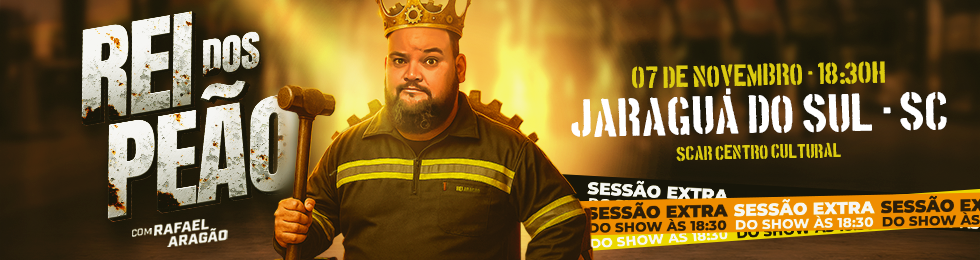 Capa SESSÃO EXTRA / RAFAEL ARAGÃO / REI DOS PEÃO EM JARAGUA DO SUL