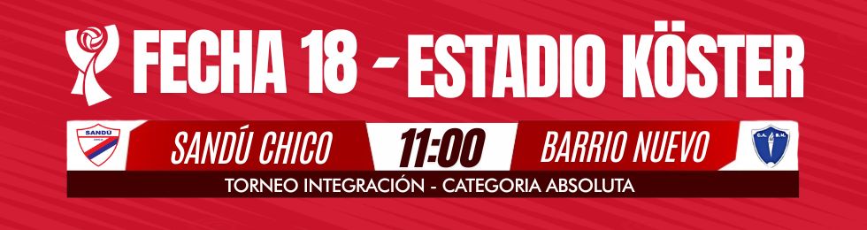 Capa FECHA 18 SANDÚ CHICO VS BARRIO NUEVO