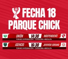 Miniatura FECHA 18 UNIÓN VS INDEPENDIENTE / ASENCIO VS JUVENTUD SORIAN