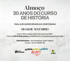 Miniatura ALMOÇO 30 ANOS CURSO DE HISTÓRIA - UNESC