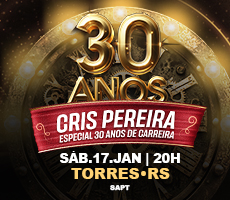 Miniatura CRIS PEREIRA ESPECIAL 30 ANOS DE CARREIRA EM TORRES