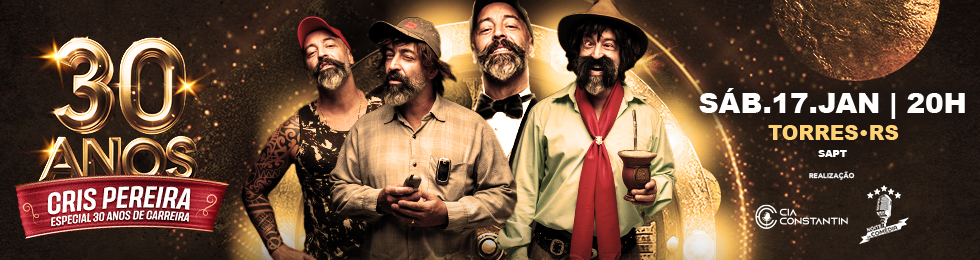 Capa CRIS PEREIRA ESPECIAL 30 ANOS DE CARREIRA EM TORRES