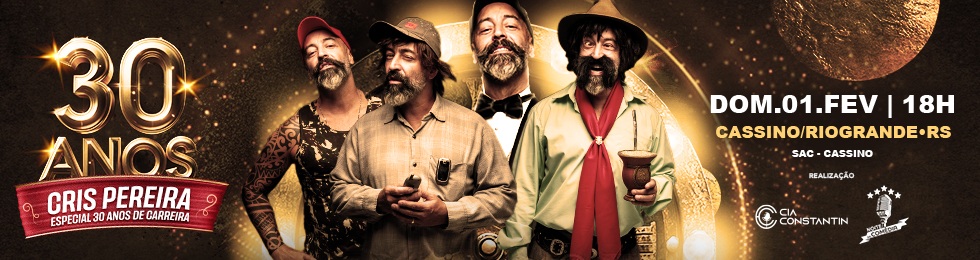 Capa CRIS PEREIRA ESPECIAL 30 ANOS DE CARREIRA NO CASSINO