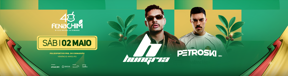 Capa HUNGRIA + PETROSKI / FENACHIM 40 ANOS